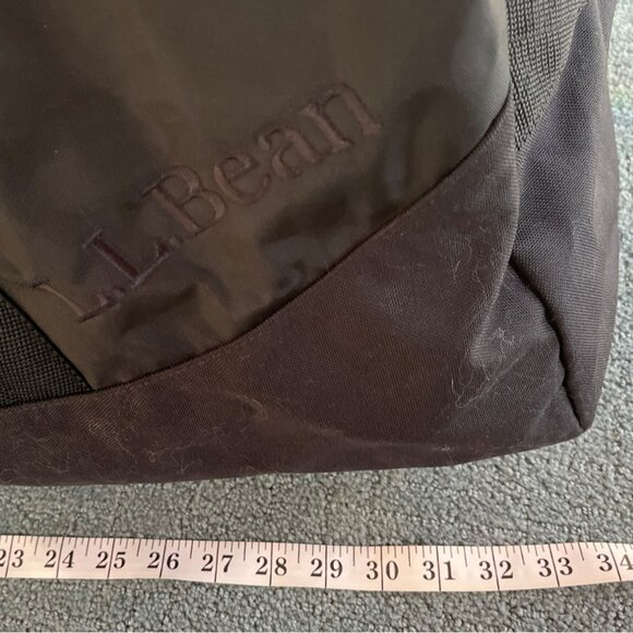 L.L. Bean Black Nylon XXL Duffel Bag W/Adjustable Strap 135L 34"x17"X15" C44 - Picture 3 of 12